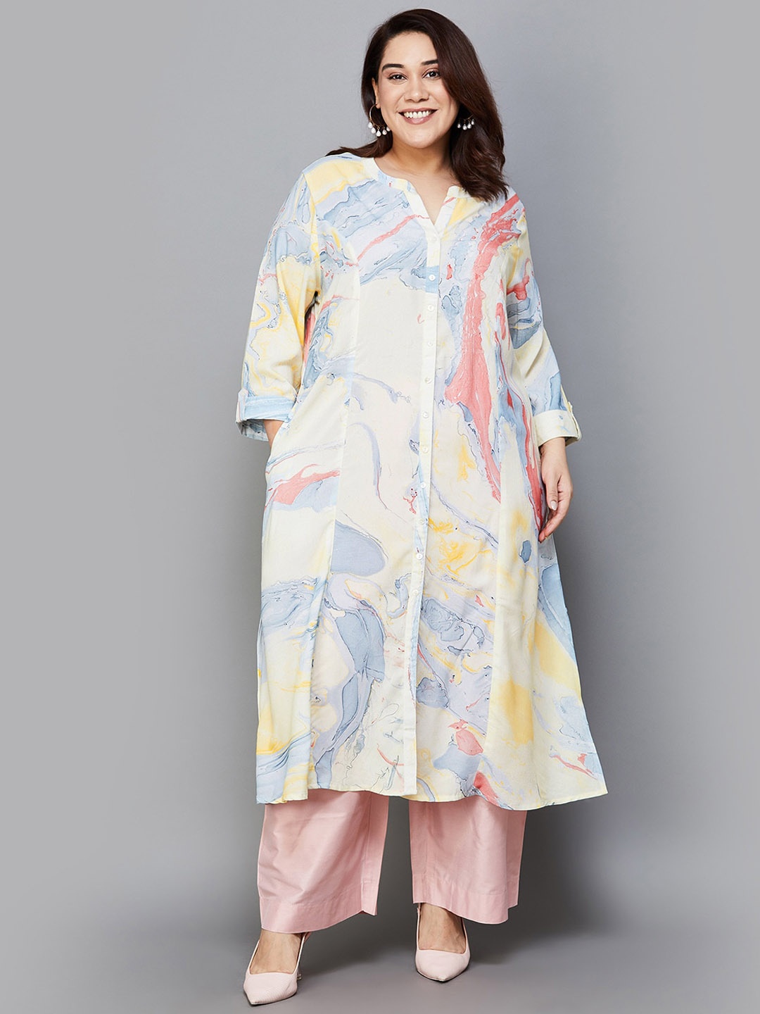 

Moiree by Lifestyle Women Printed Kurta, Blue