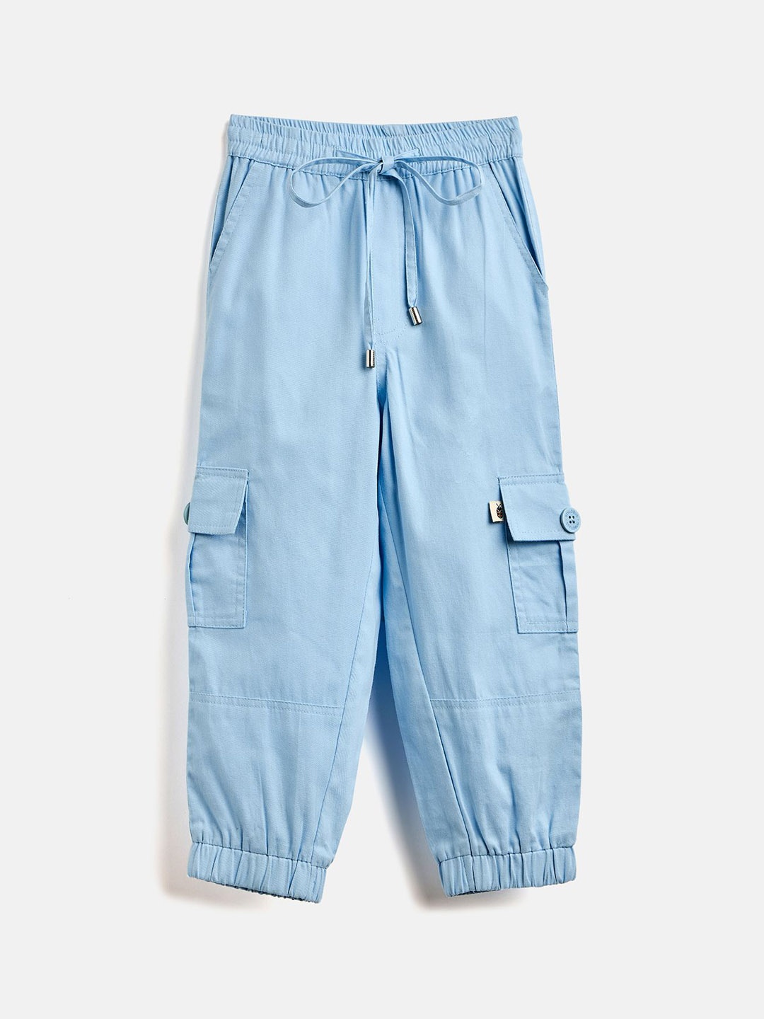 

Stylo Bug Boys Cotton Mid-Rise Joggers Trousers, Blue