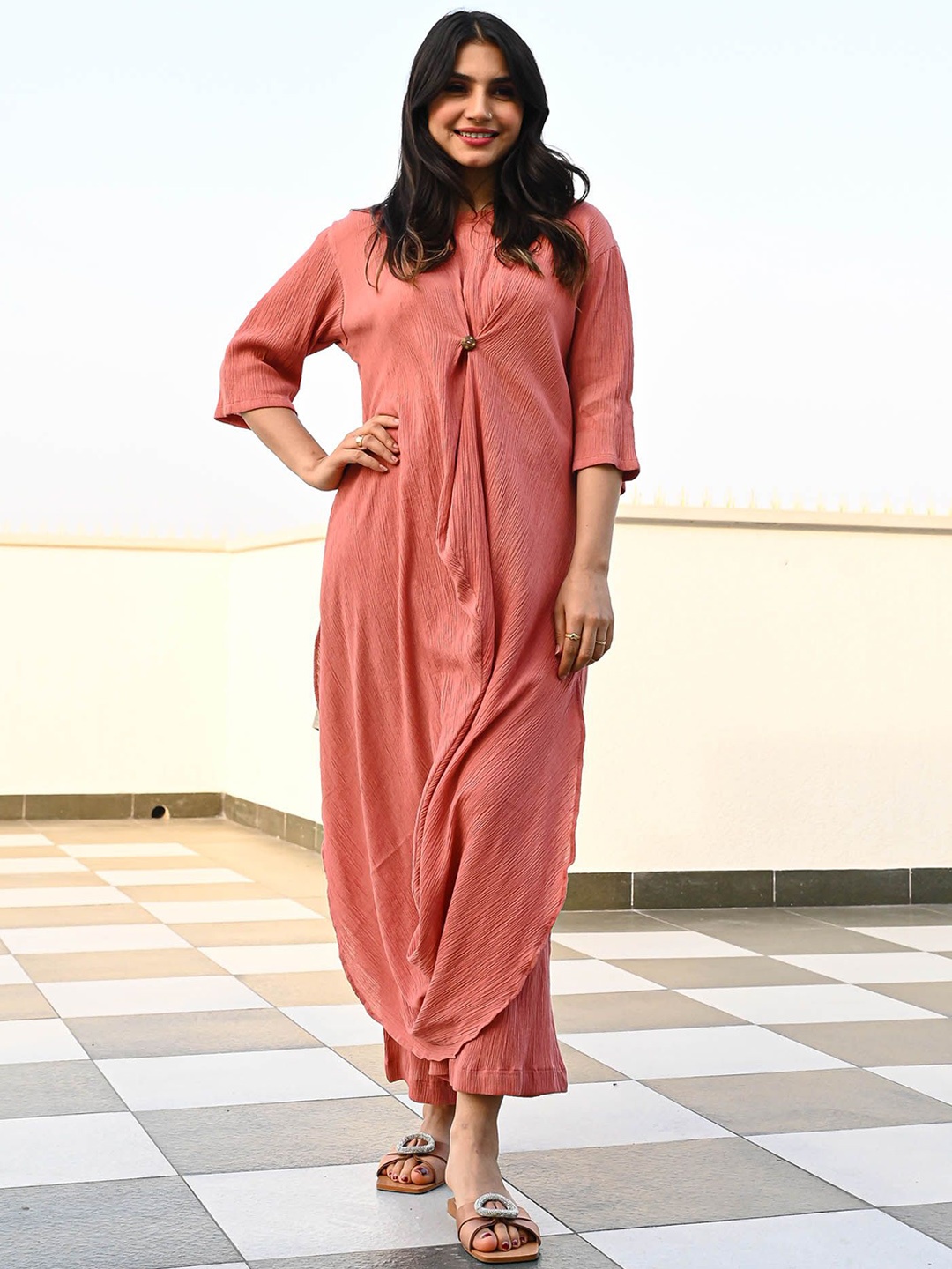 

Bunaai Tunic With Trousers Co-Ords, Rust