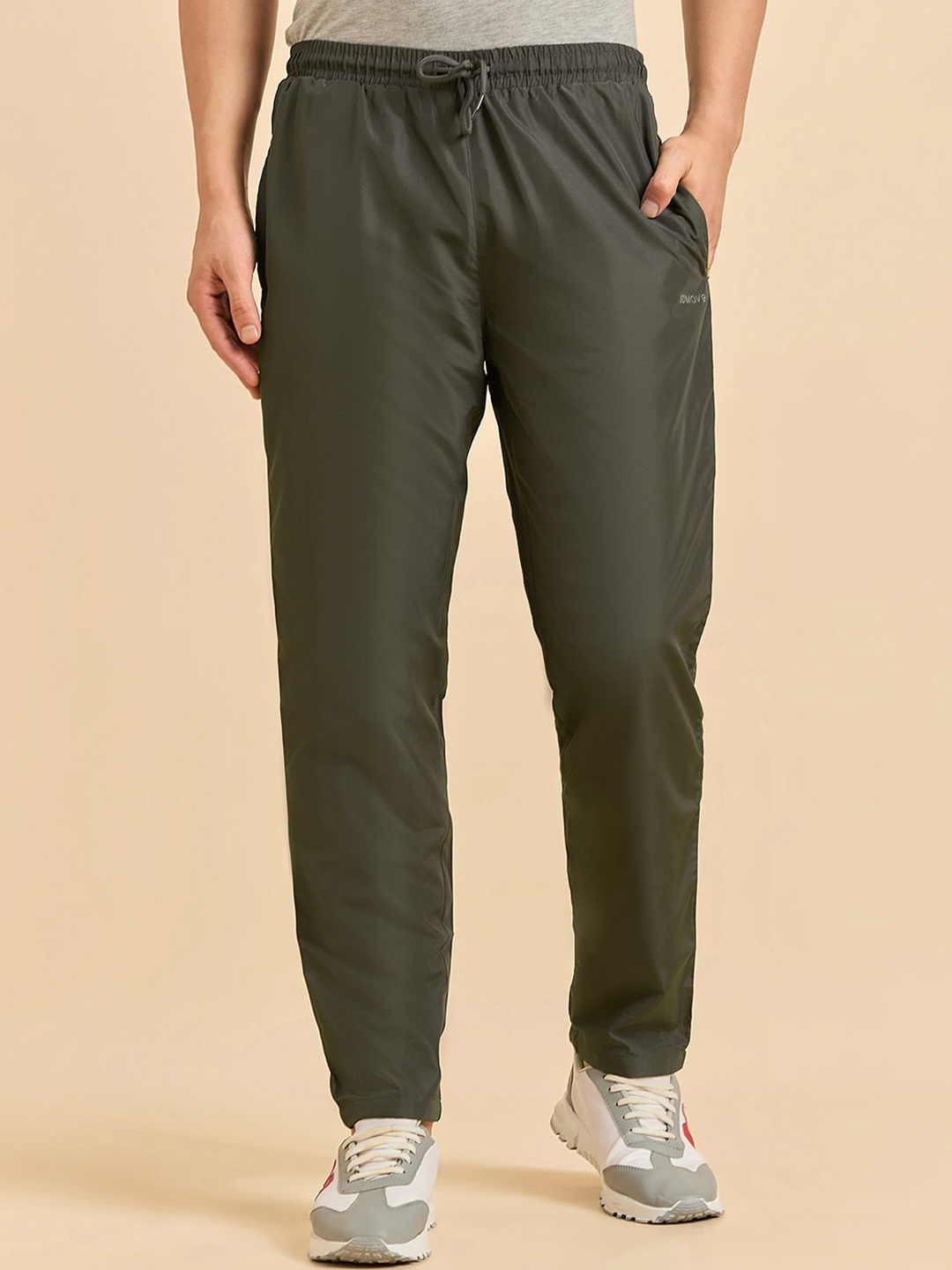 

Sweet Dreams Men Mid Rise Track Pants, Grey melange