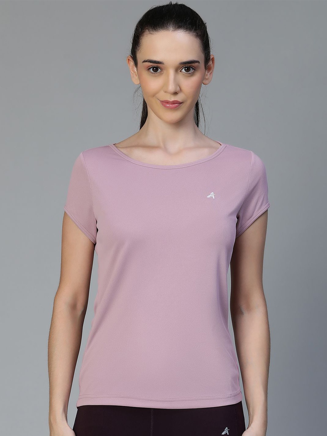 

ATHLISIS Women Extended Sleeves e-Dry Slim Fit T-shirt, Lavender