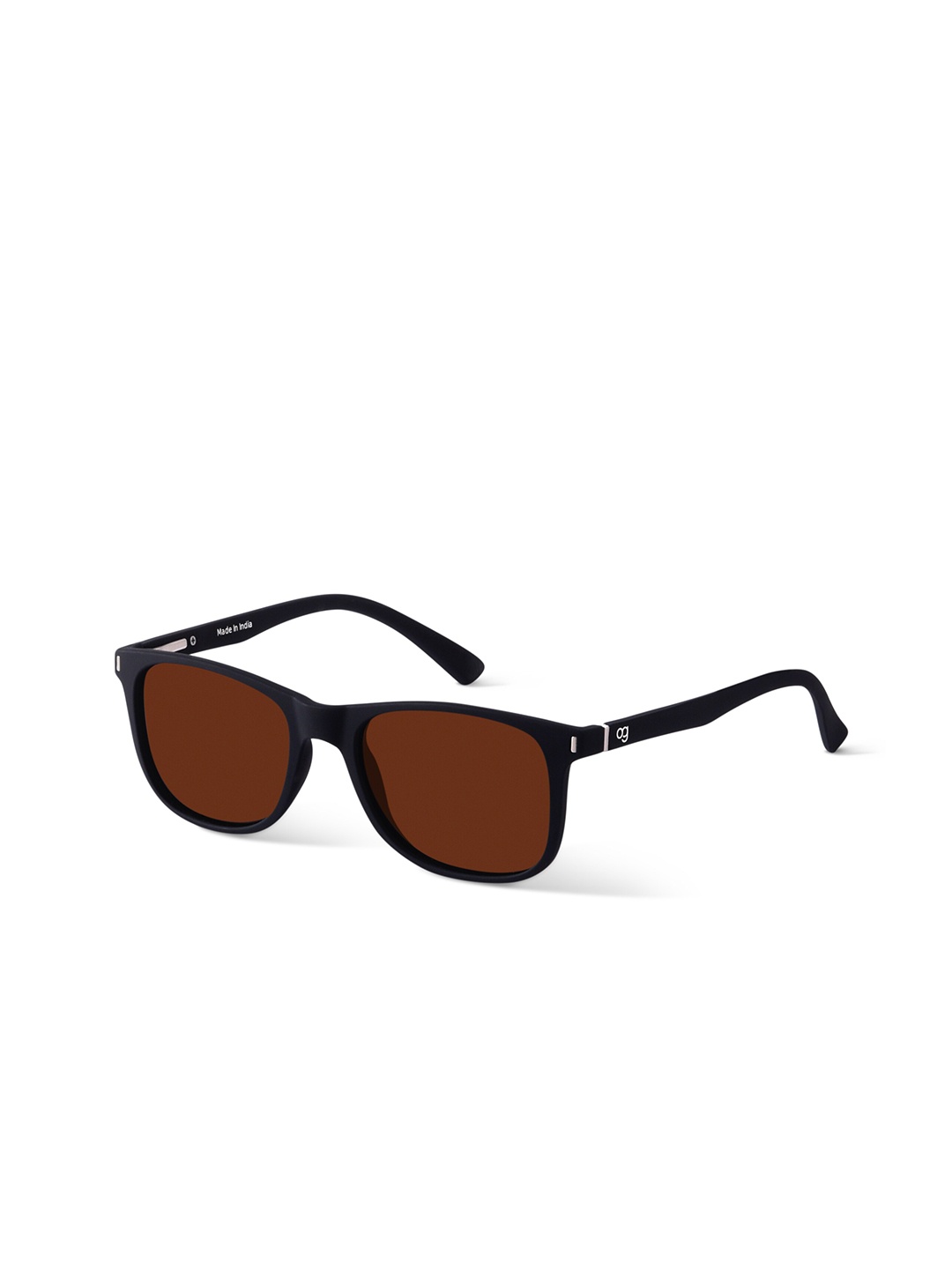 

Woggles Unisex Full Rim Square Sunglasses with Polarized Lens WOWFSQ-02-M11-1093-M, Brown