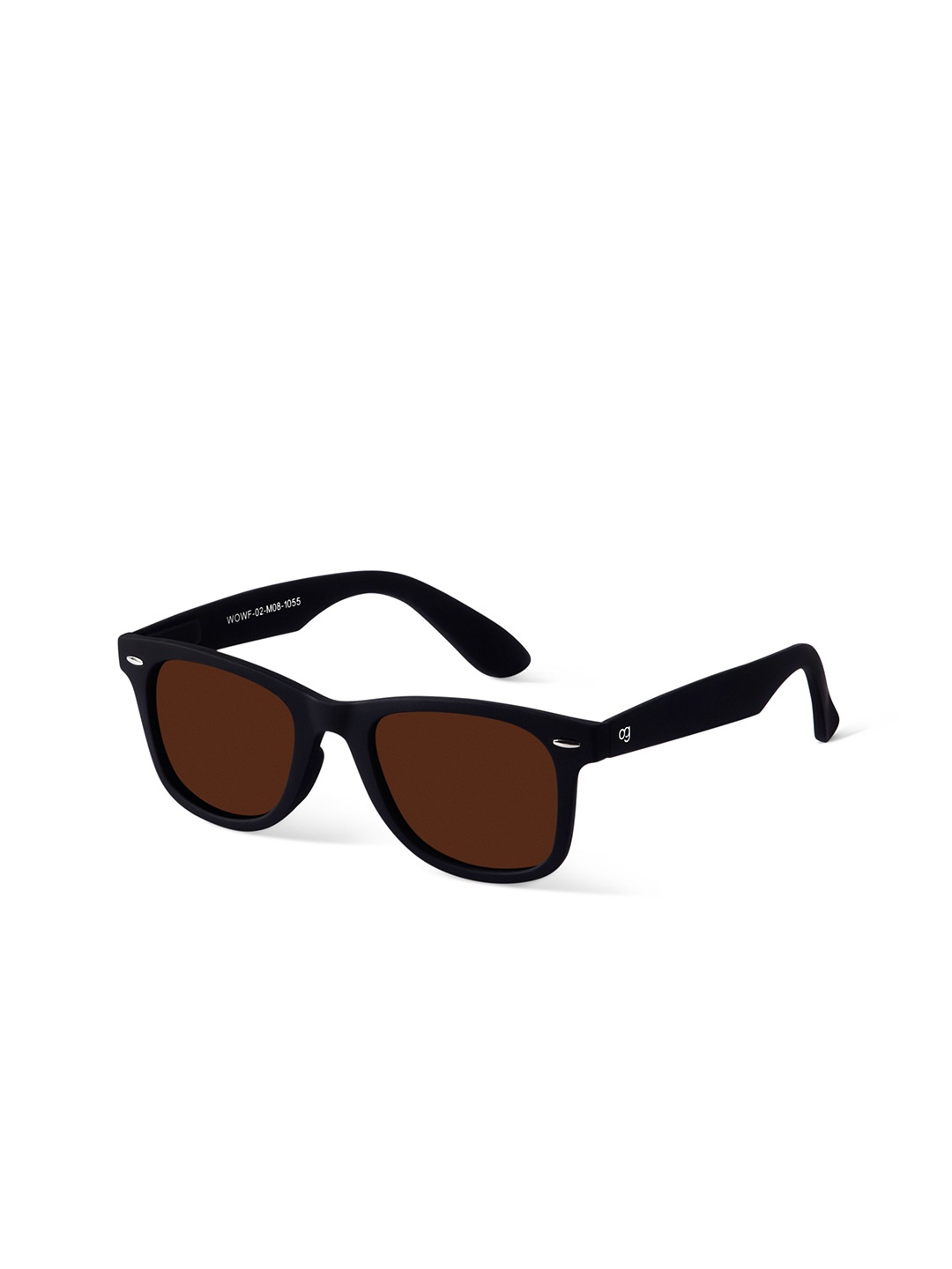 

Woggles Unisex Full Rim Wayfarer Sunglasses with Polarized Lens WOWF-02-M08-1058-U, Brown