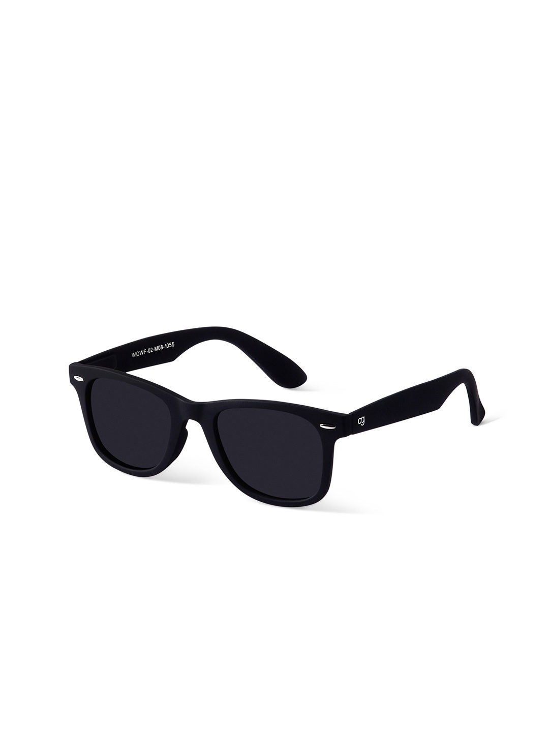 

Woggles Unisex Wayfarer Sunglasses with Polarised Lens, Black