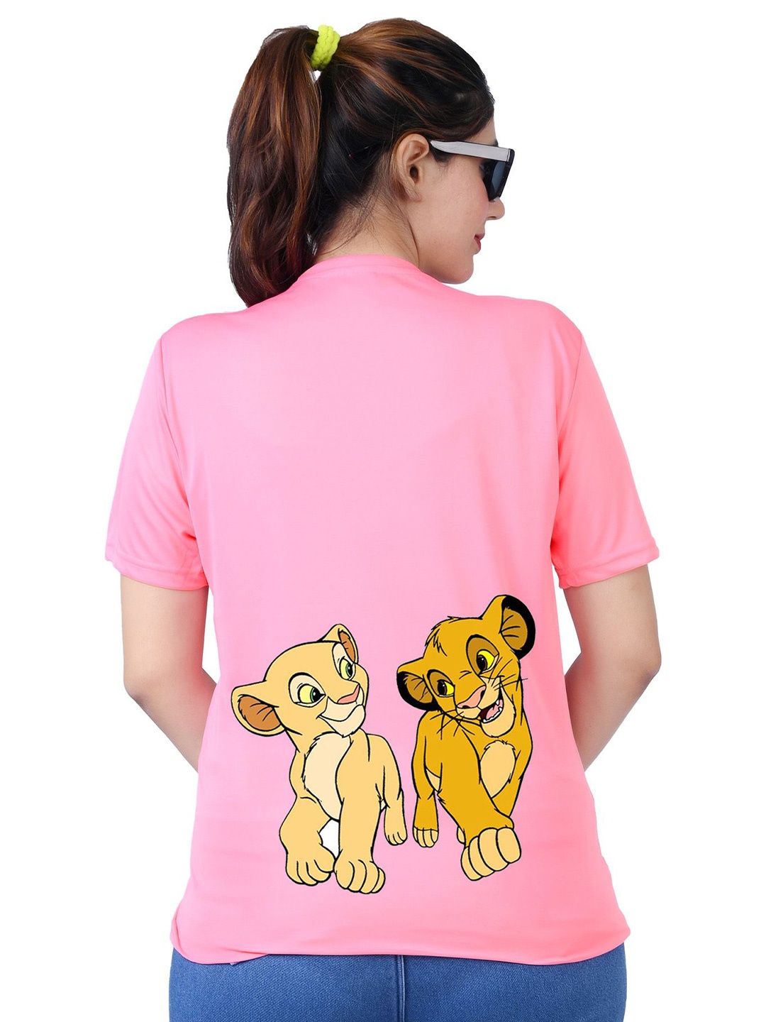 

TAJNAN Women Animal Printed T-shirt, Pink