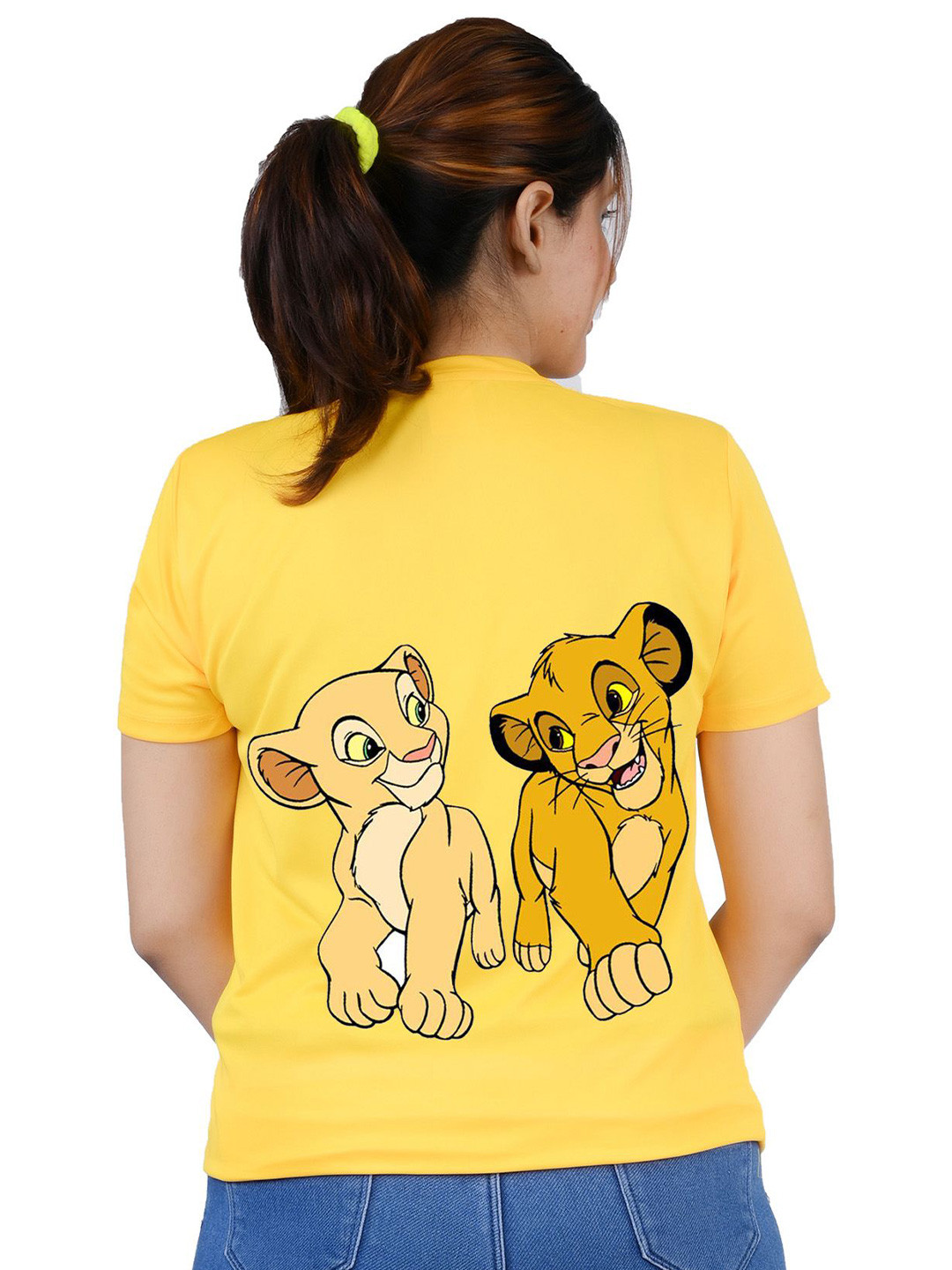 

TAJNAN Women Animal Printed T-shirt, Yellow