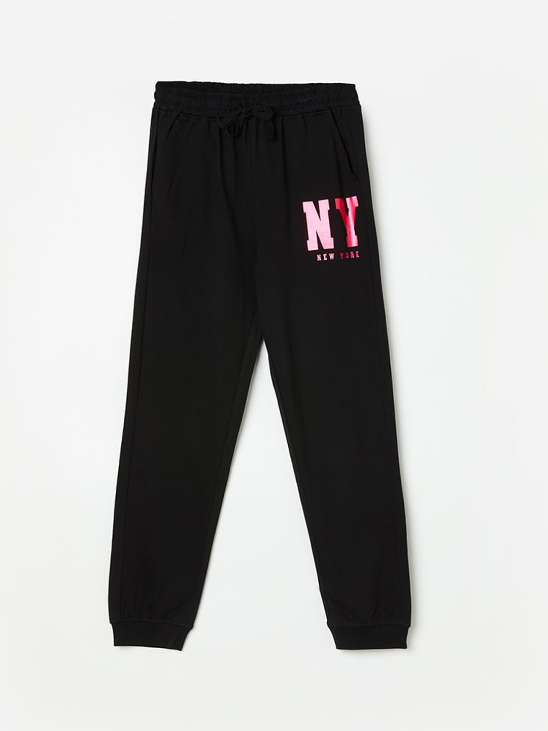 

Fame Forever by Lifestyle Girls Pure Cotton Joggers, Black