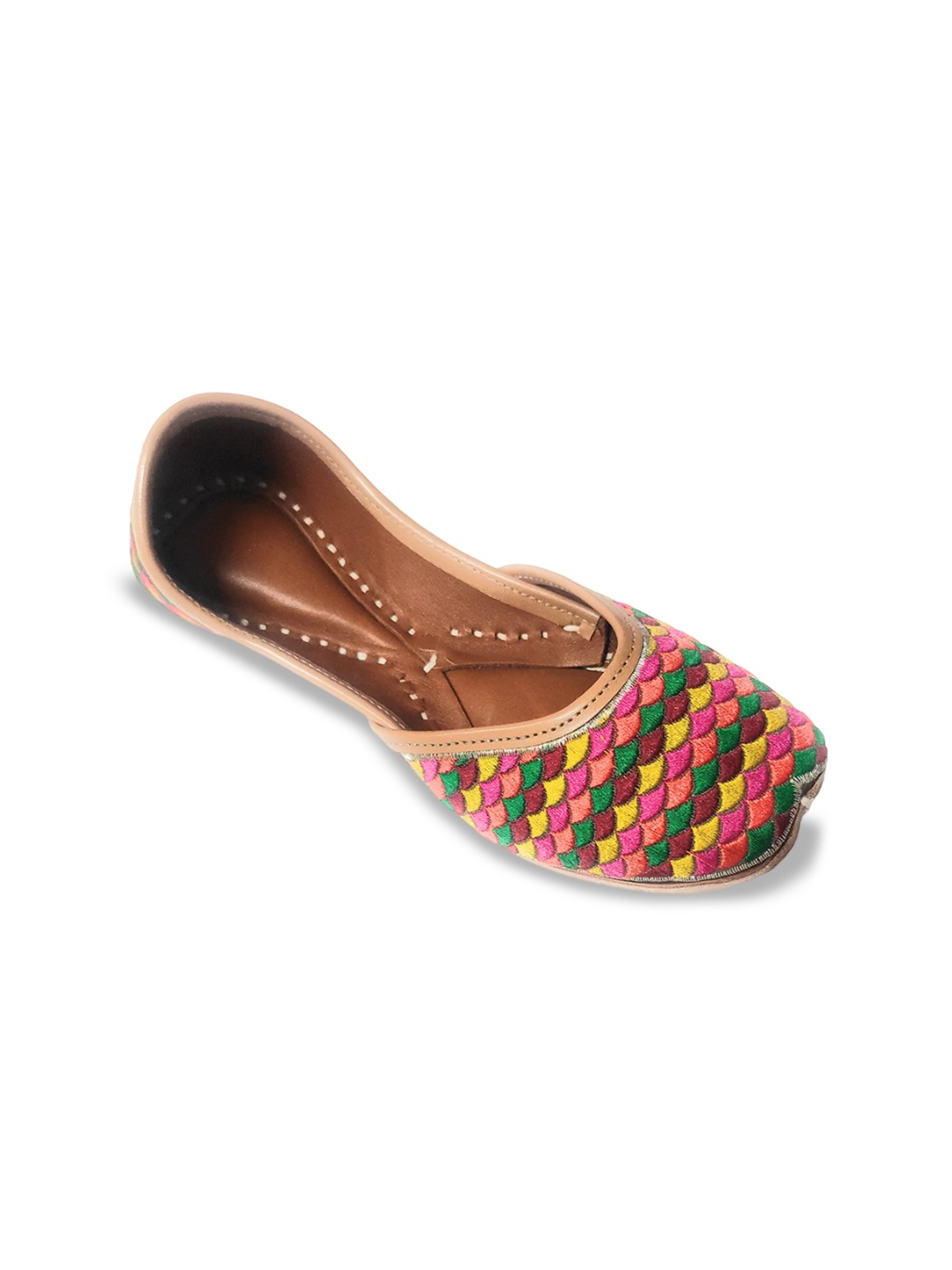 

Ta Chic Women Ethnic Mojaris Flats with Ethnic - Embellished, Multi