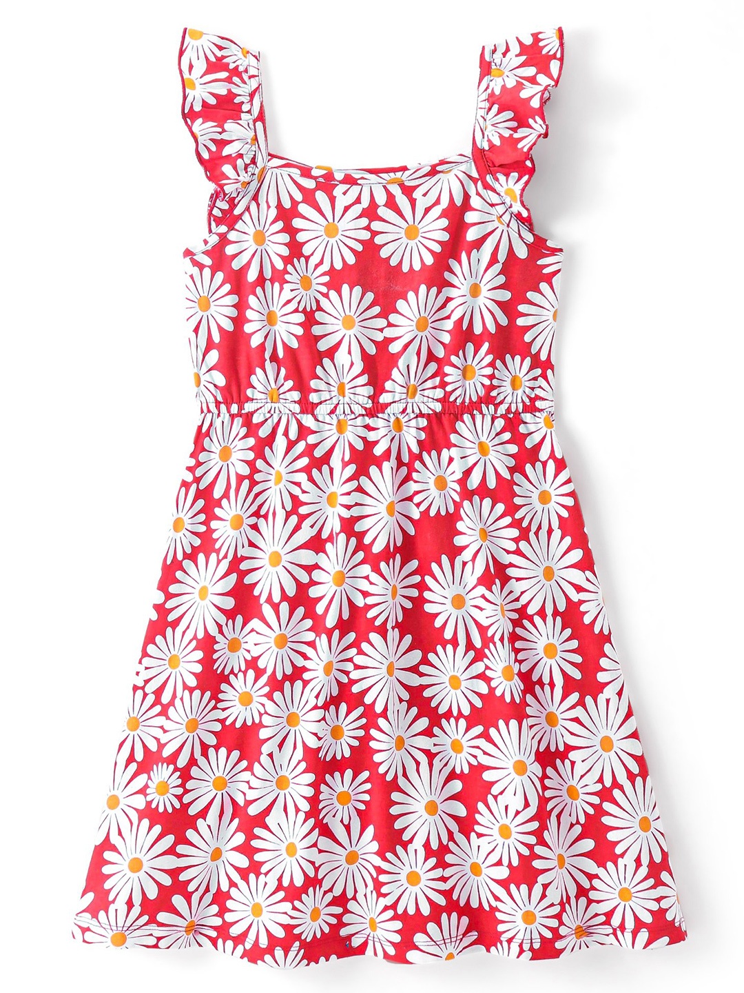 

Hola Bonita Girls Floral Print Fit & Flare Dress, Red