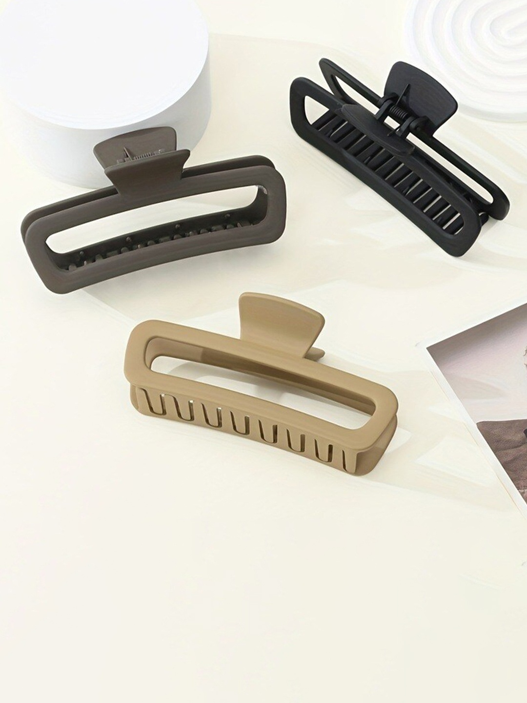

CHRONEX Women Set of 3 Claw Clip, Assorted
