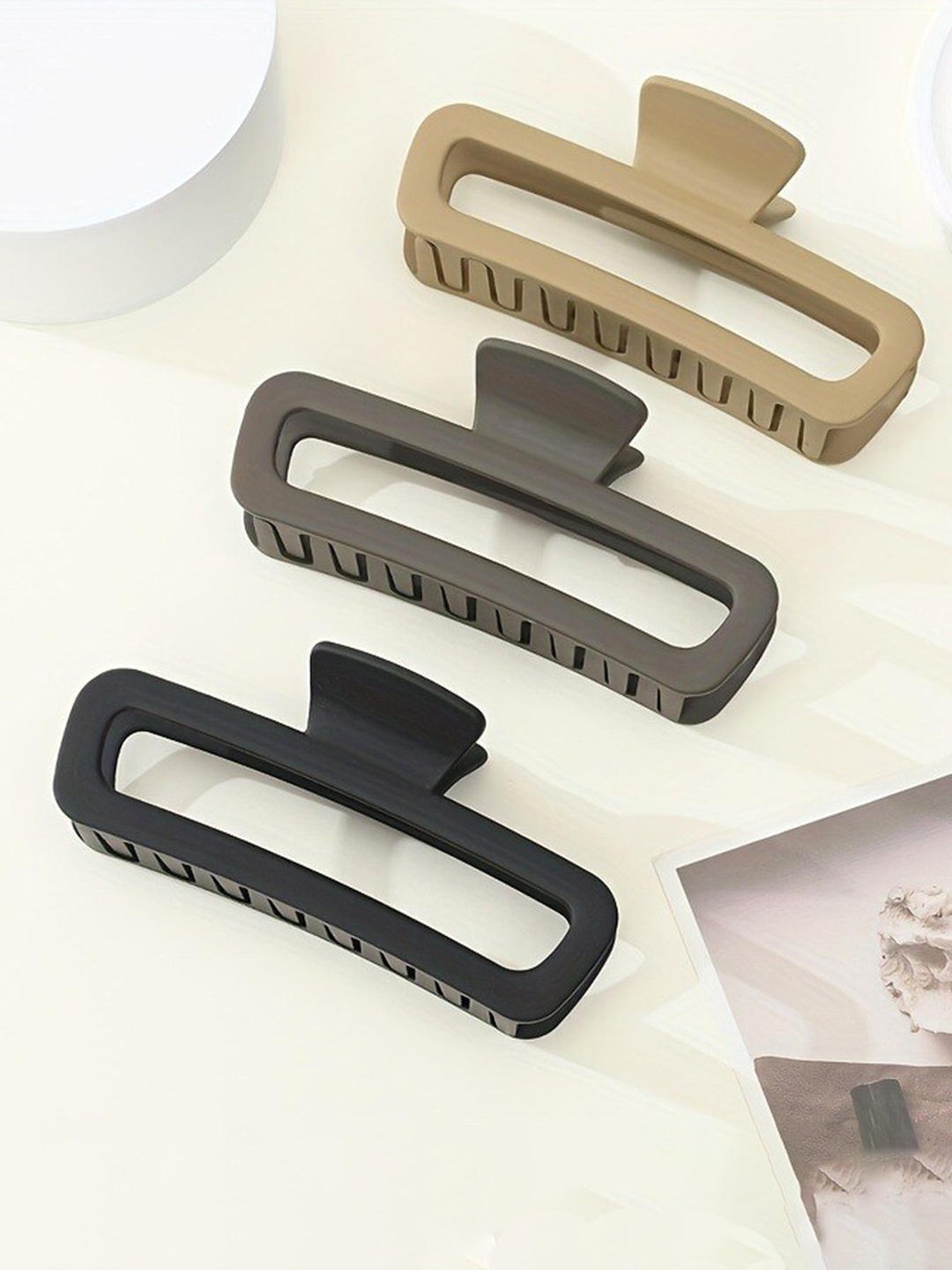 

CHRONEX Women Set of 3 Claw Clip, Assorted