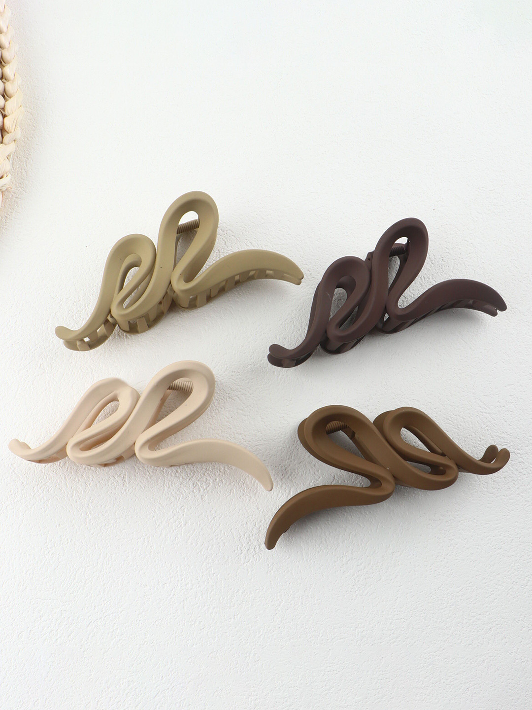 

CHRONEX Women Set of 4 Claw Clip, Assorted