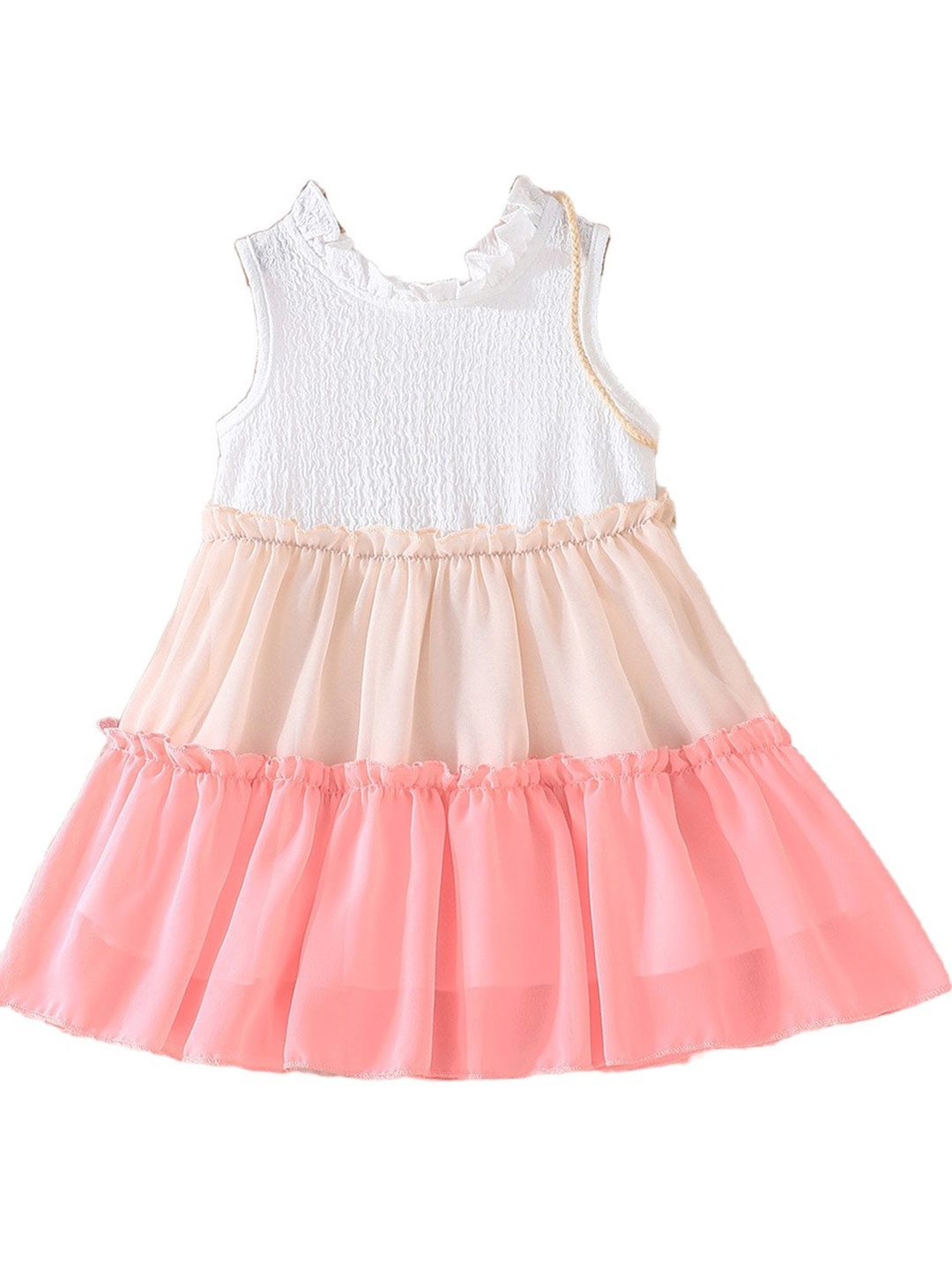 

StyleCast x Revolte Colourblocked Layered A-Line Dress, Multi