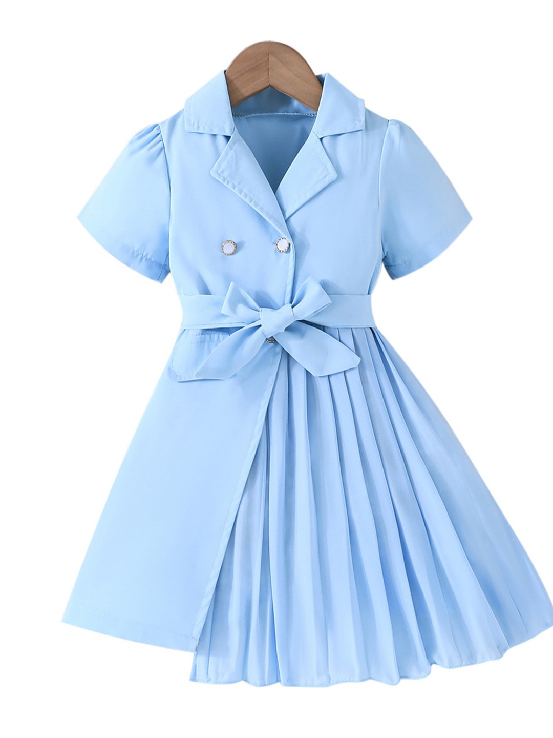 

StyleCast x Revolte Shirt Collar Shirt Dress, Blue