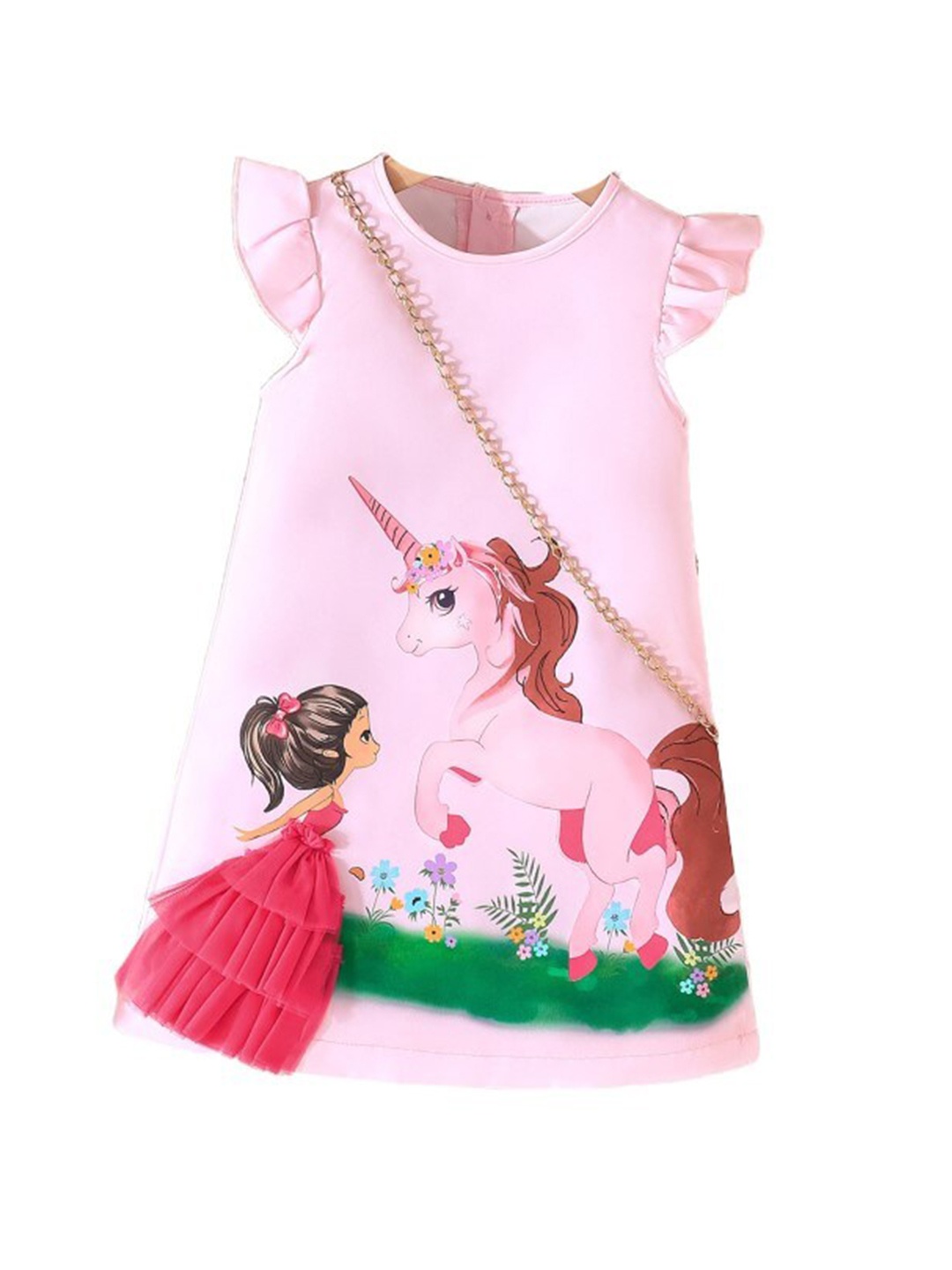 

StyleCast x Revolte Print A-Line Dress, Pink