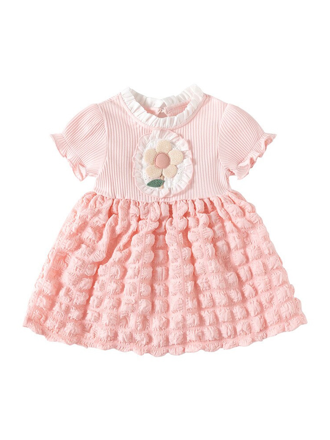

StyleCast x Revolte Applique Fit & Flare Dress, Pink
