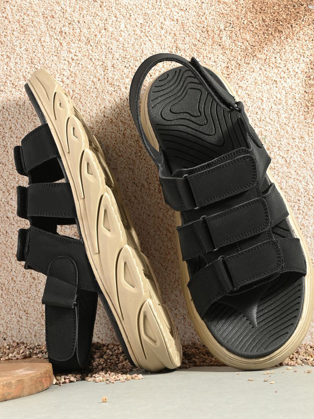 

WIXOM Men Comfort Sandals, Black