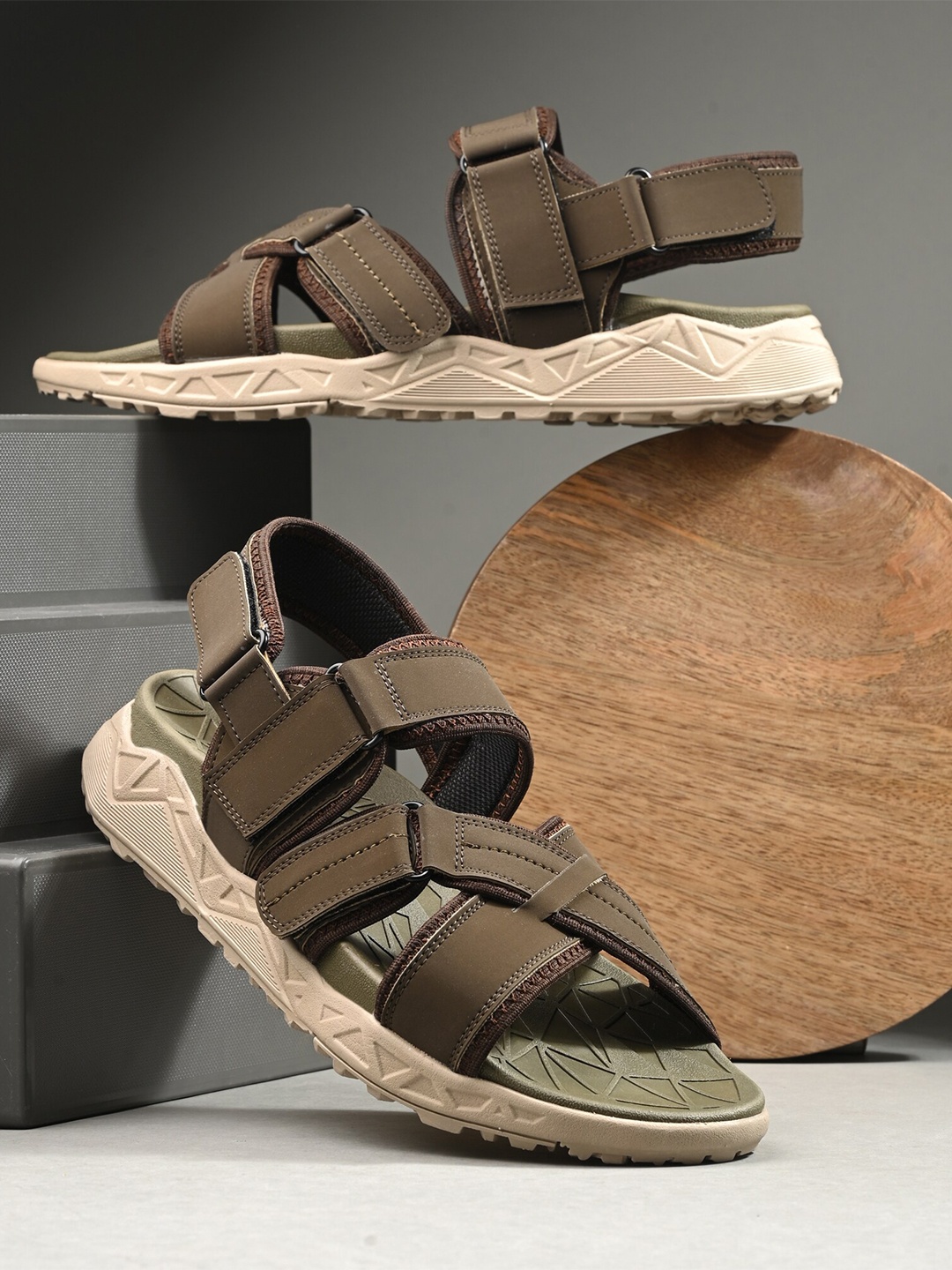 

WIXOM Men Comfort Sandals, Brown
