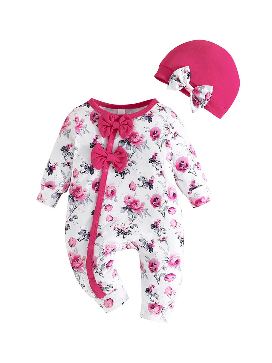 

StyleCast x Revolte Girls Printed Cotton Rompers, White