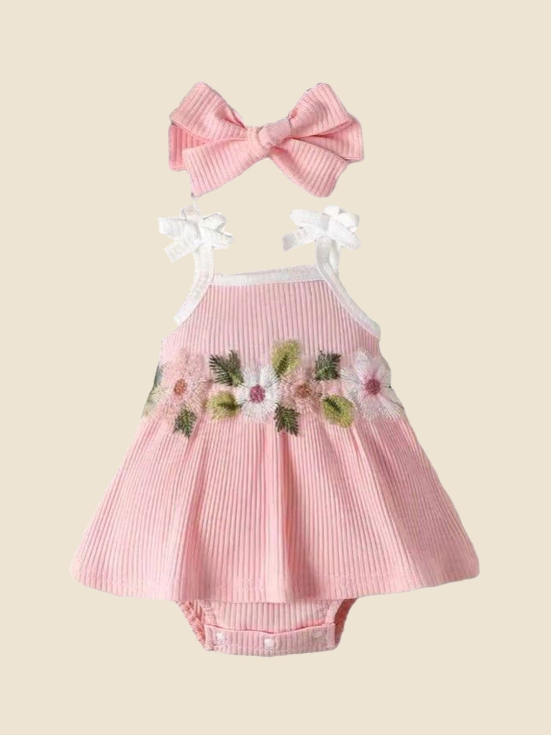 

leCast x Revolte Infants Girls printed Bodysuit, Pink