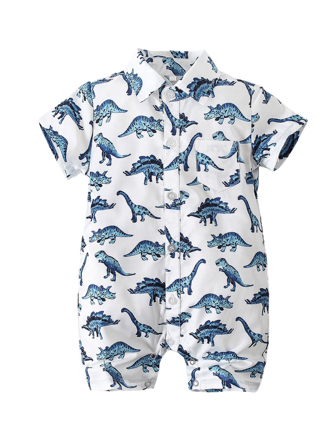 

StyleCast x Revolte Boys Printed Regular Rompers, Blue