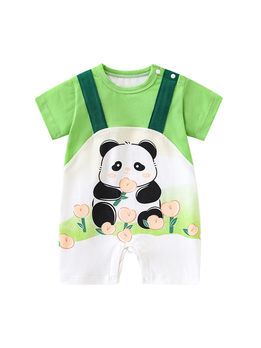 

StyleCast x Revolte Boys Printed Rompers, Green