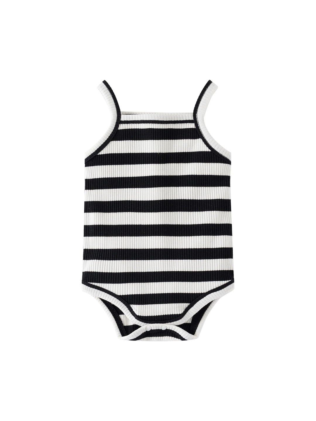 

StyleCast x Revolte Infants Striped Cotton Bodysuit, Black