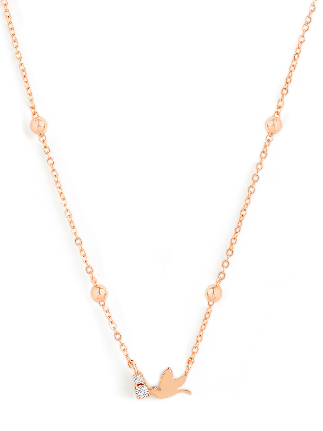 

MINUTIAE Brass Rose Gold-Plated Handcrafted Necklace