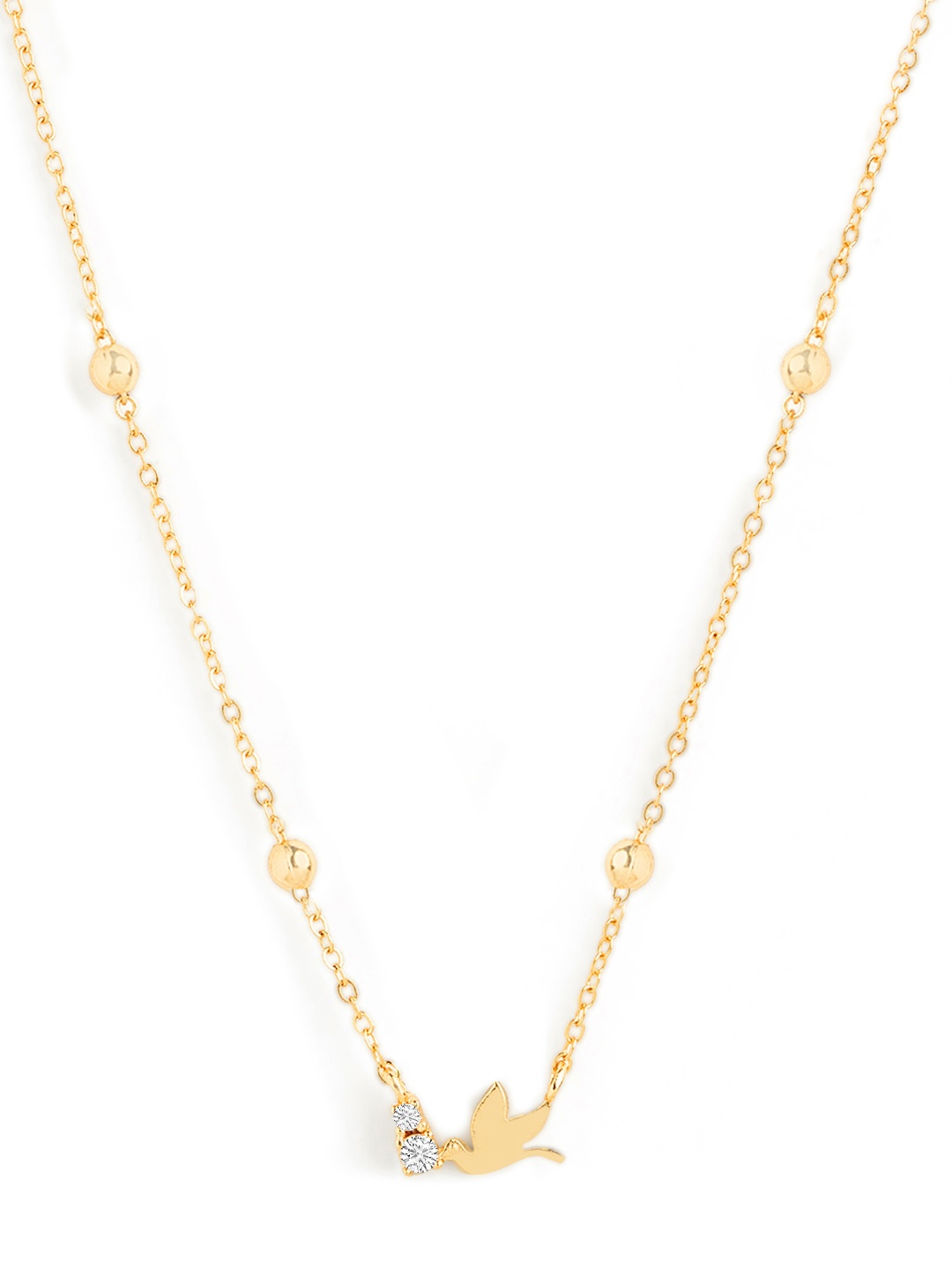 

MINUTIAE Brass Gold-Plated Handcrafted Pendant Necklace