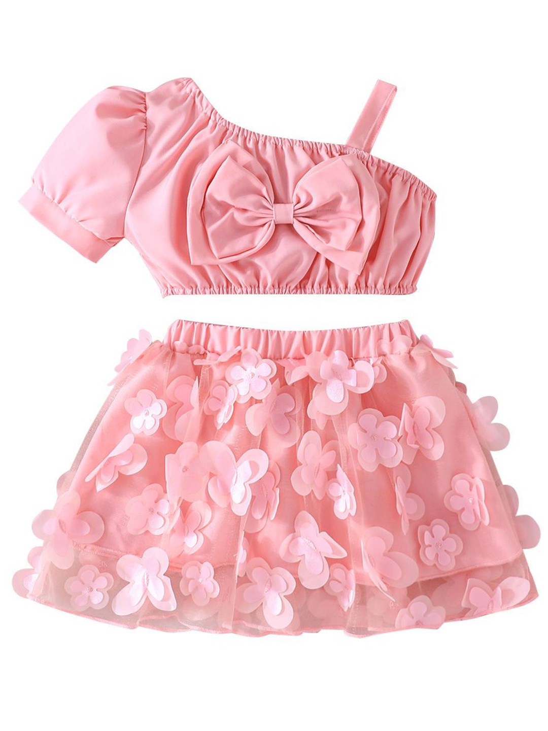 

StyleCast x Revolte Girls Top with Skirt, Pink