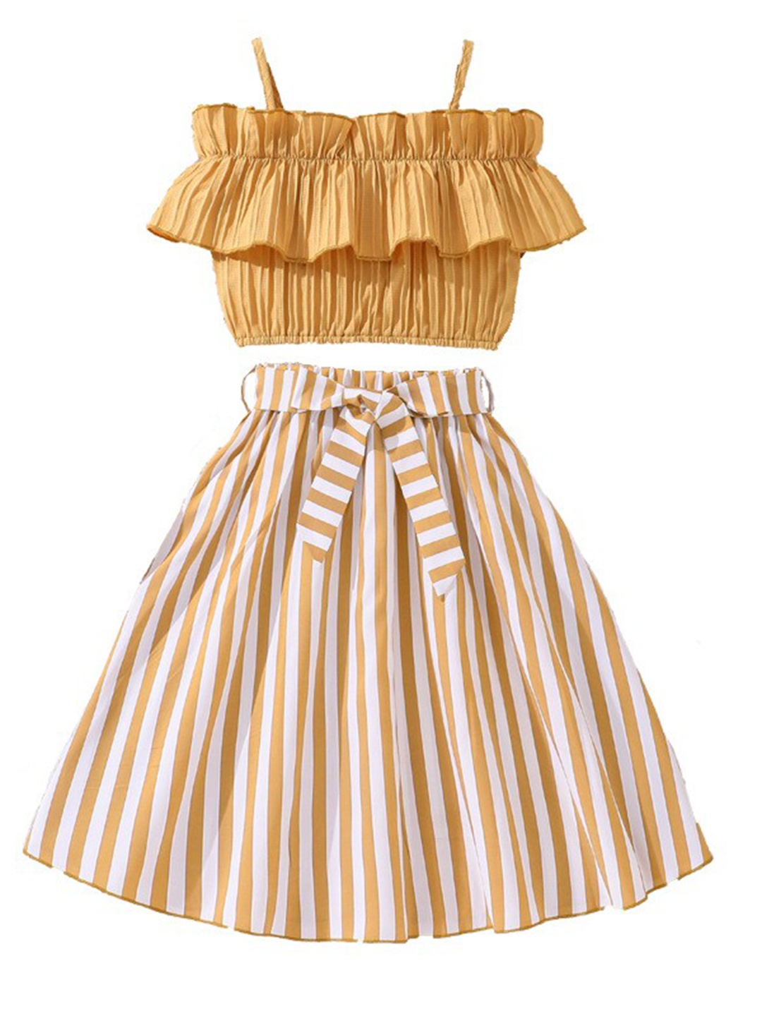 

StyleCast x Revolte Girls Top with Skirt, Yellow