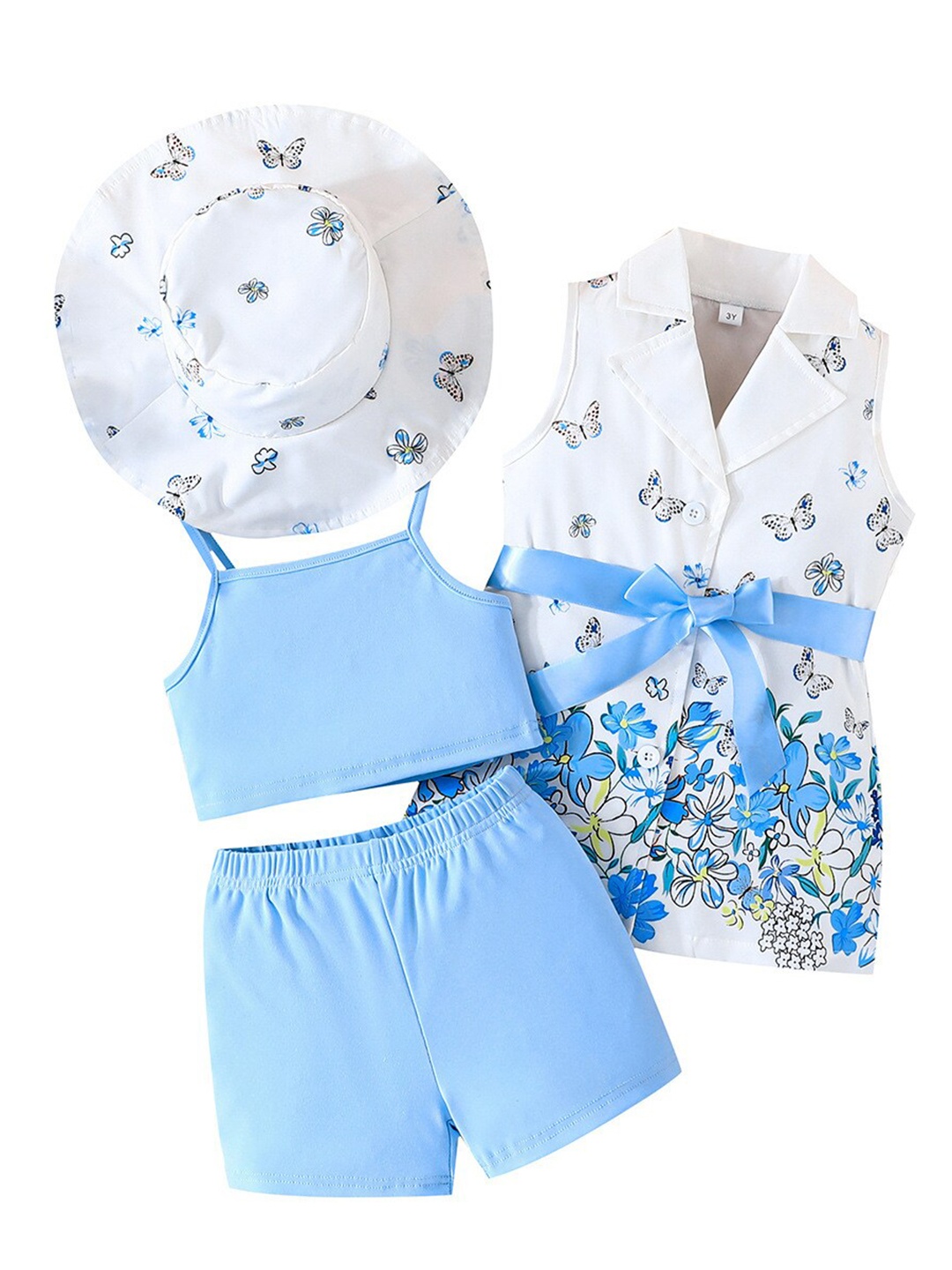 

StyleCast x Revolte Girls Printed Top with Shorts, Blue
