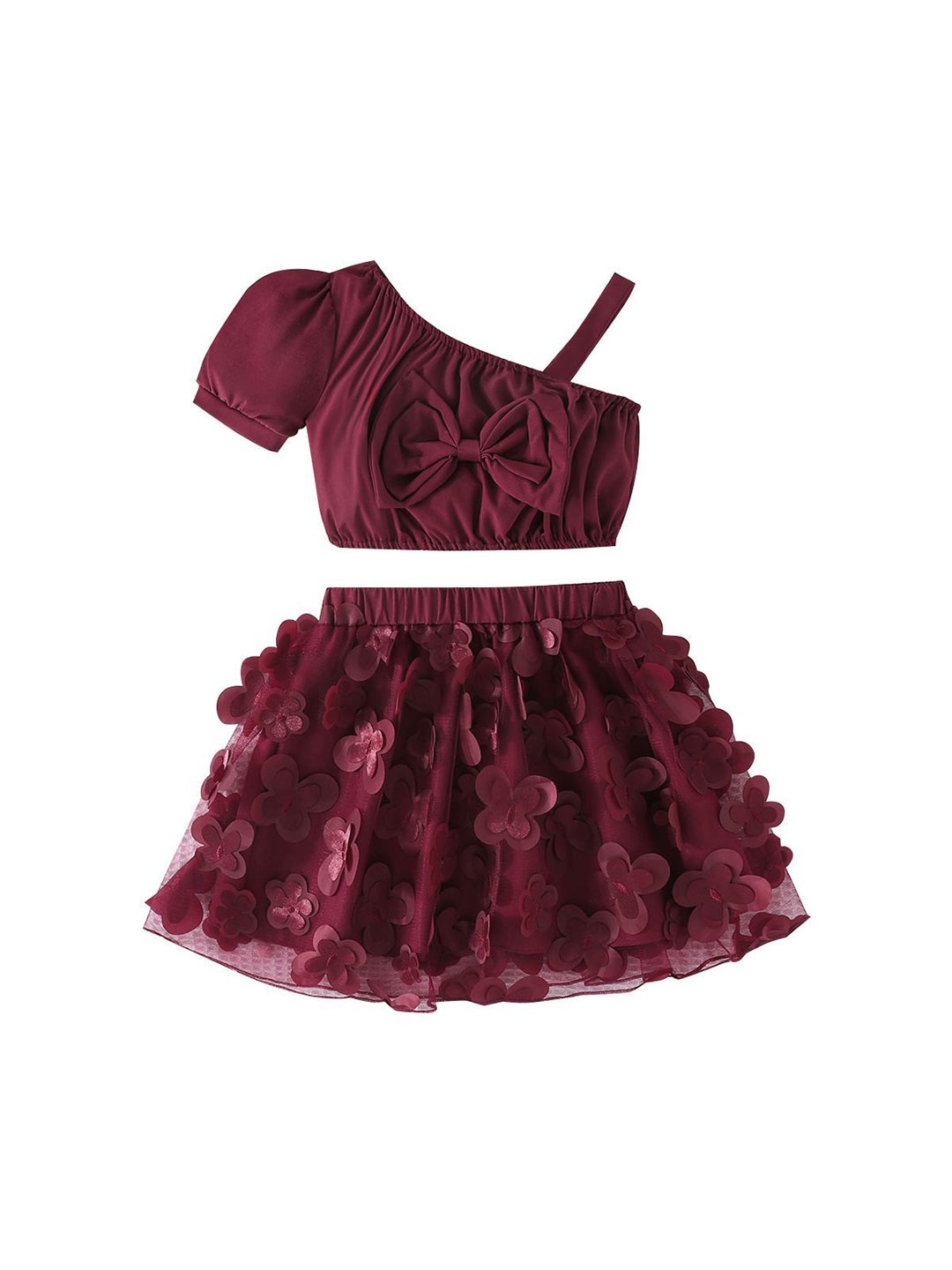 

StyleCast x Revolte Girls Top with Skirt, Purple