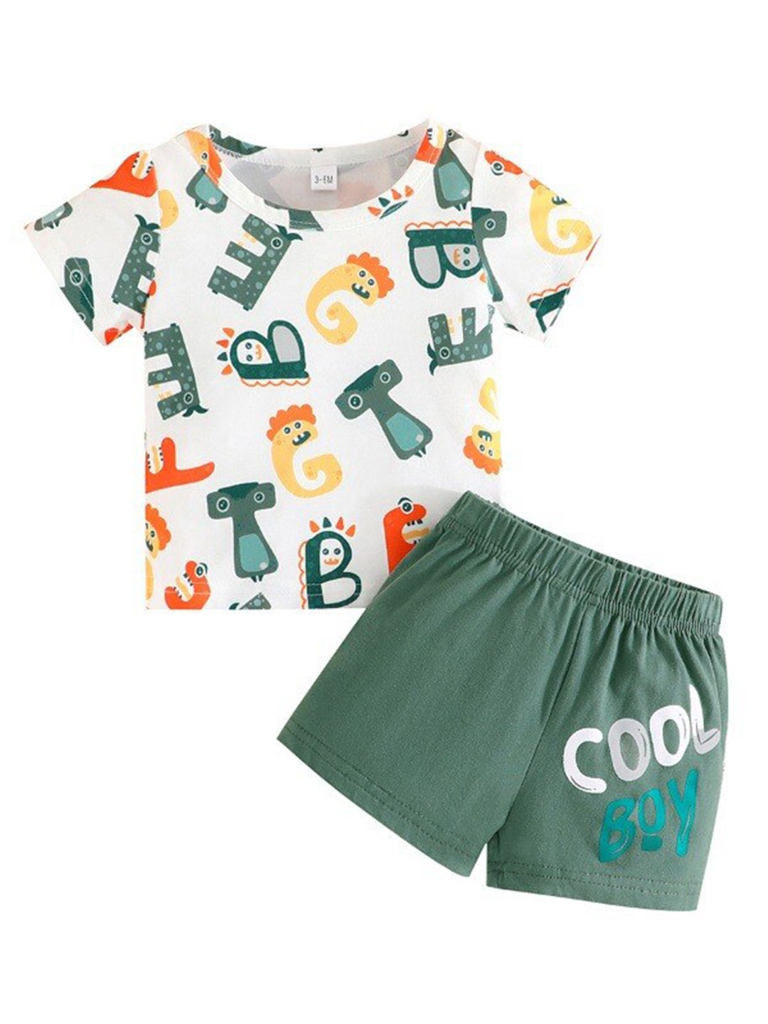 

StyleCast x Revolte Boys Printed T-shirt with Shorts, Green