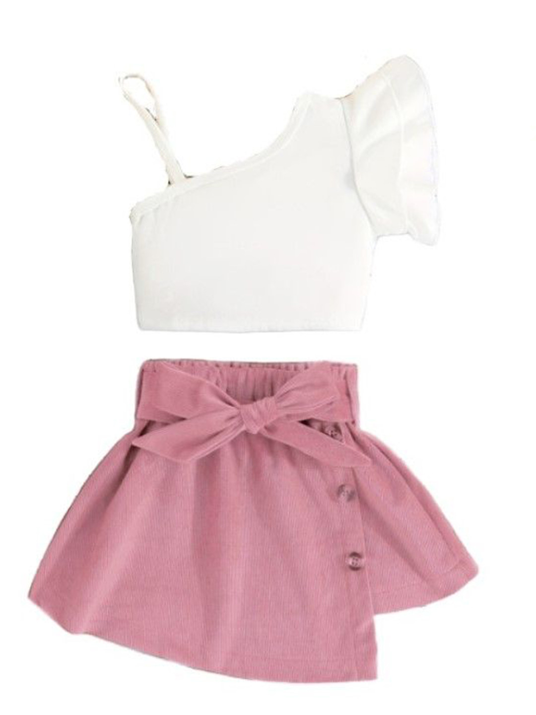 

StyleCast x Revolte Girls Top with Shorts, Pink