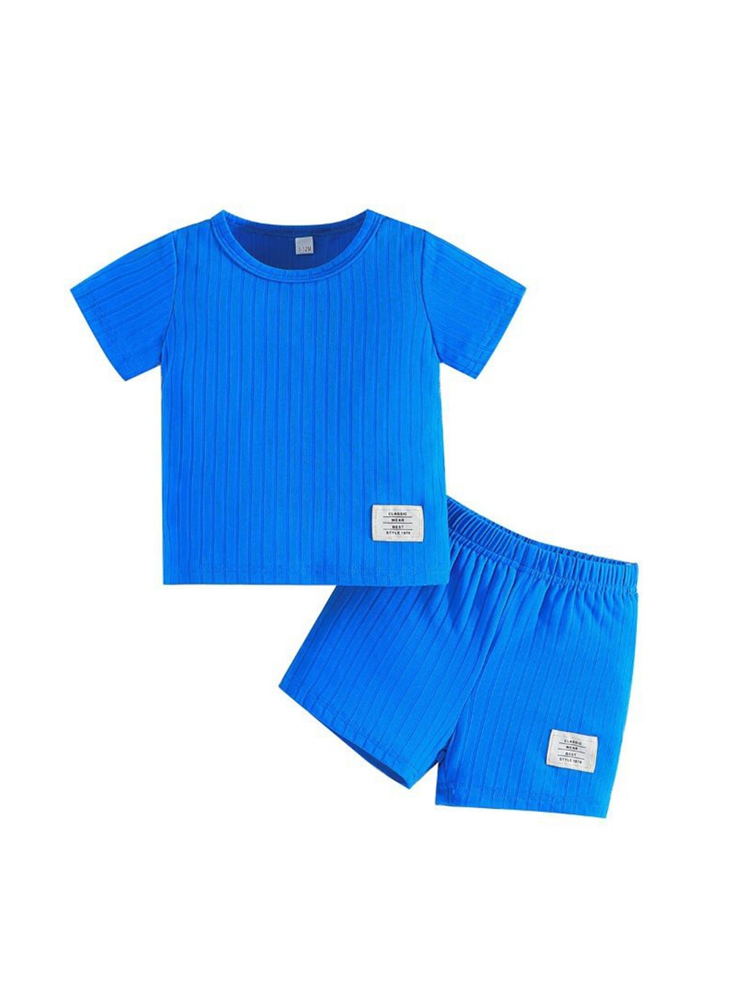 

StyleCast x Revolte Boys Striped T-shirt with Shorts, Blue
