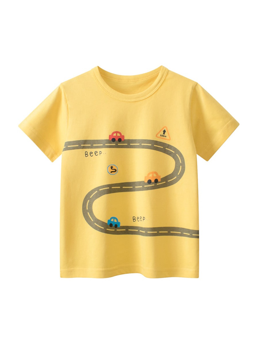 

StyleCast x Revolte Boys Printed Applique T-shirt, Yellow