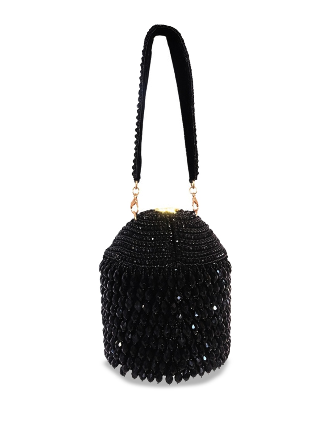 

Forever Noor Women Suede Bucket Handheld Bag, Black