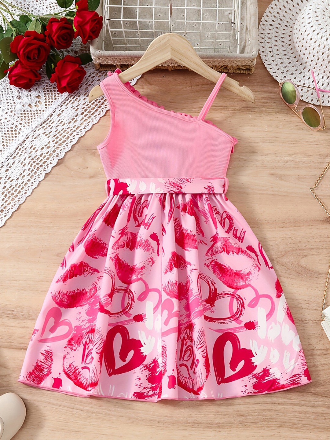 

StyleCast x Revolte Girls Floral Print Fit & Flare Dress, Pink