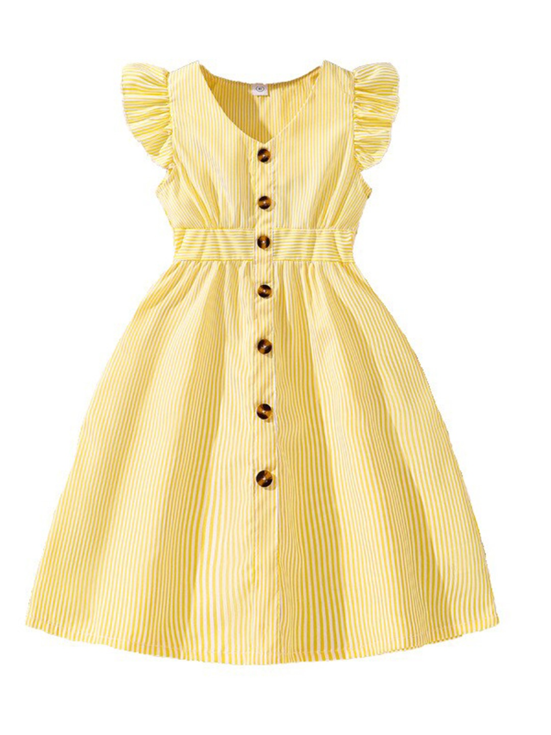 

StyleCast x Revolte Striped Fit & Flare Maxi Dress, Yellow