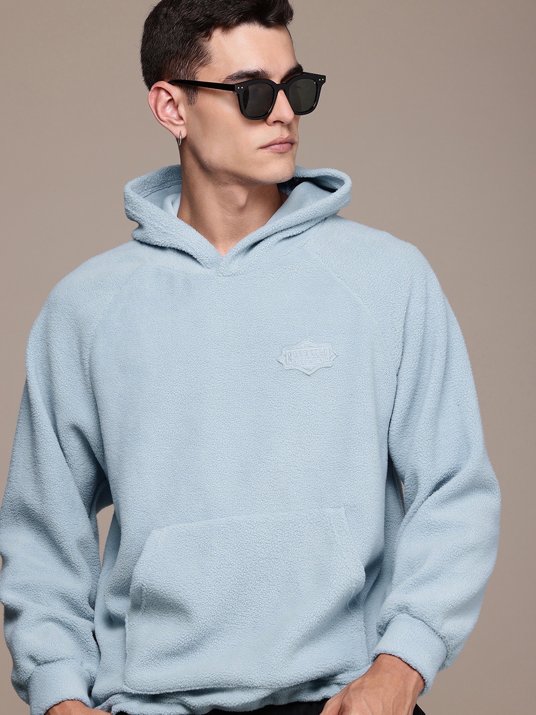 

The Roadster Life Co. Long Sleeves Fleece Hooded Sweatshirt, Blue