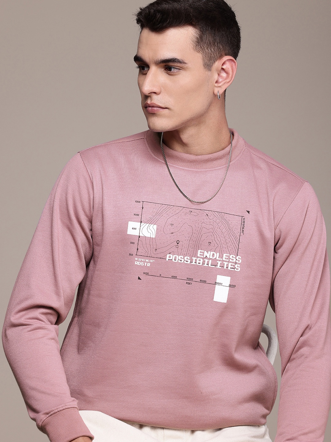 

The Roadster Life Co. Printed Sweatshirt, Lavender