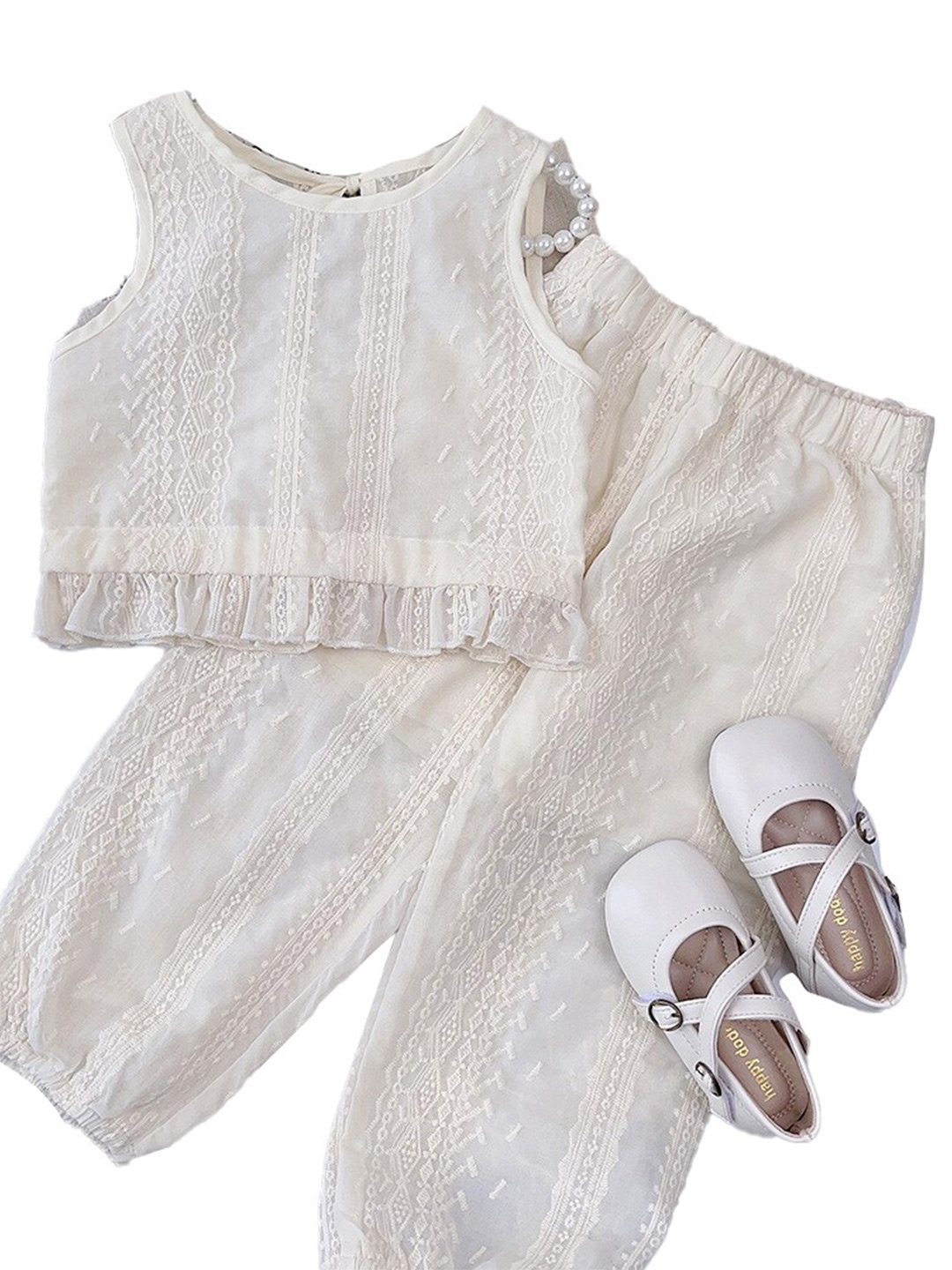 

StyleCast x Revolte Girls Top with Pyjamas, Beige