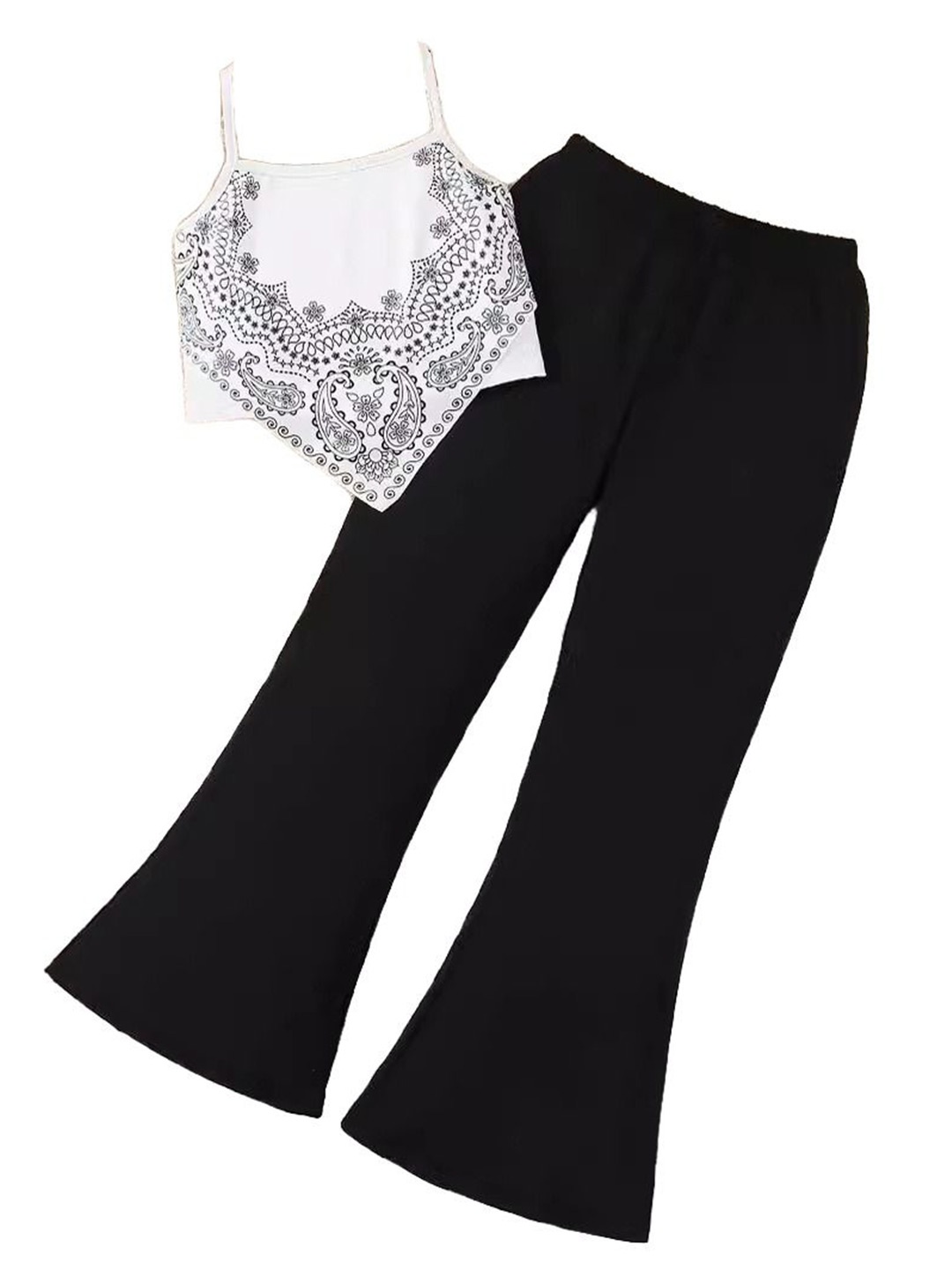 

StyleCast x Revolte Girls Printed Top with Palazzos, White