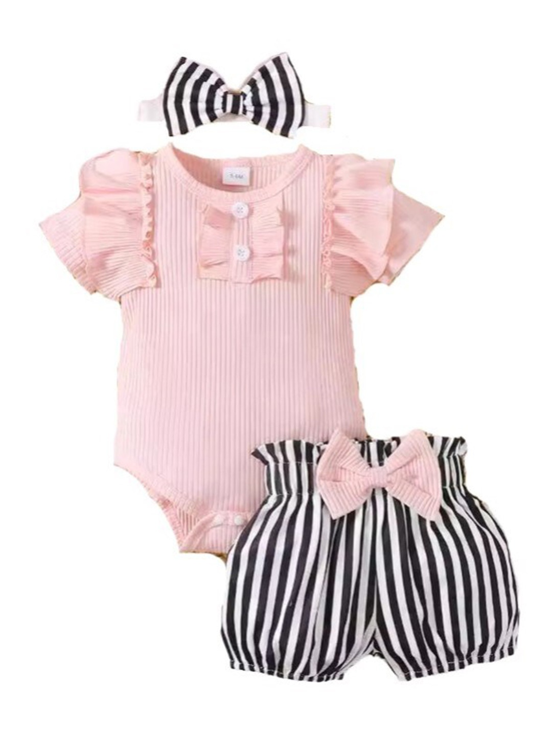 

StyleCast x Revolte Girls Top with Shorts, Pink