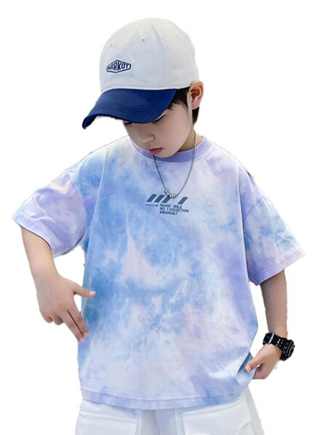 

StyleCast x Revolte Boys Dyed T-shirt and Shorts Set, Blue
