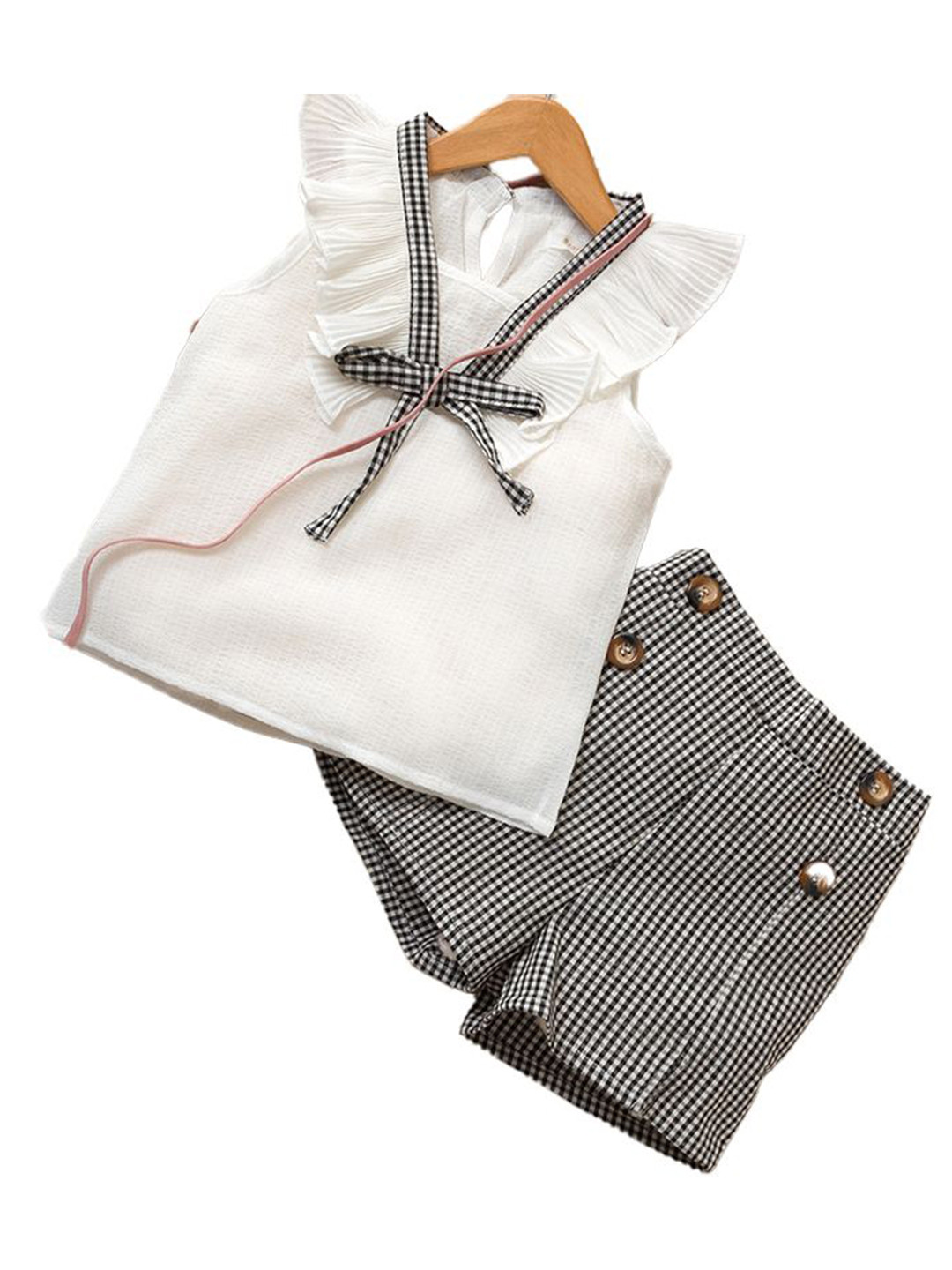 

StyleCast x Revolte Girls Top with Shorts, White