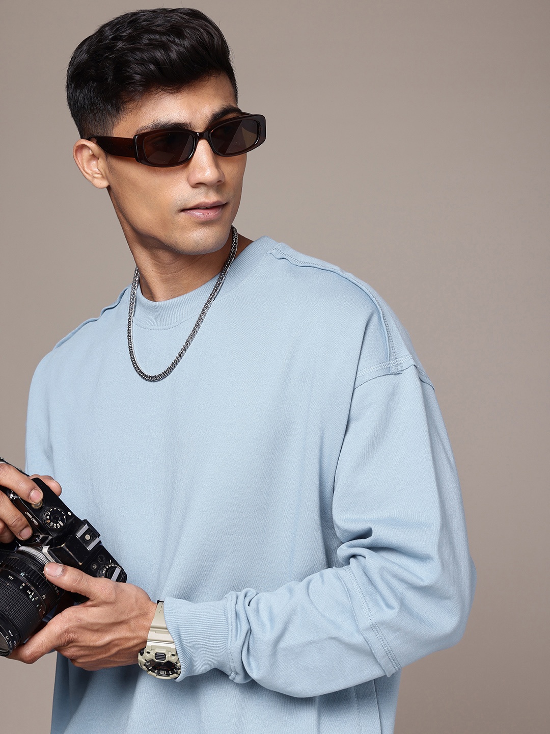 

The Roadster Life Co. Oversized Fit Sweatshirt, Blue