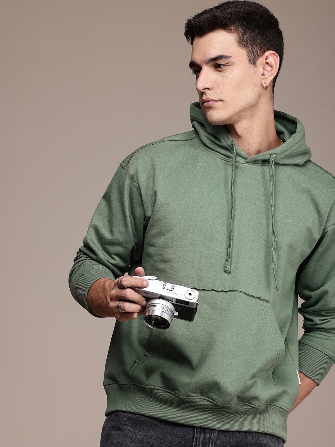 

The Roadster Life Co. Oversized Fit Hooded Sweatshirt, Green