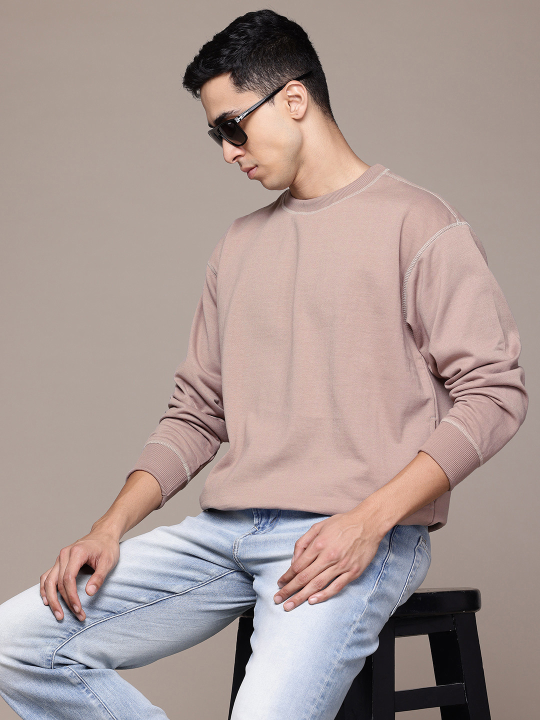 

The Roadster Lifestyle Co. Relaxed Fit Sweatshirt, Taupe